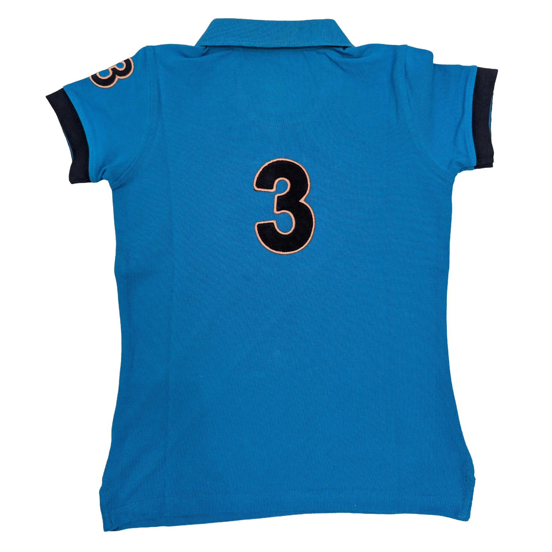 Hazy Blue Kids Striped Polo Shirt - Carly III - Image 3