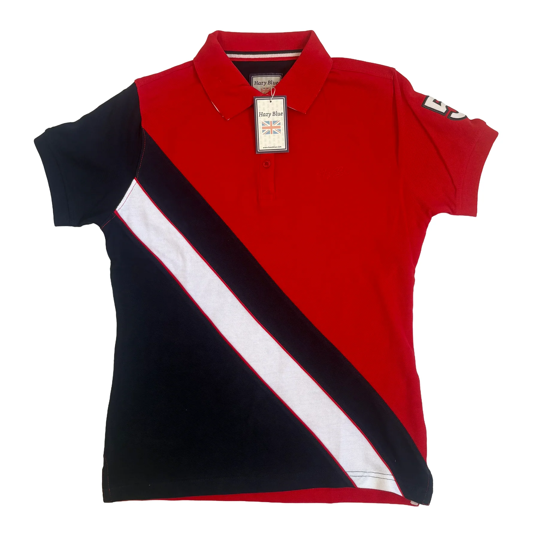 Hazy Blue Kids Striped Polo Shirt Chloe III - Image 2