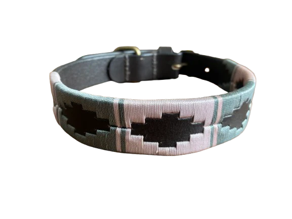 Luxury Polo Leather Dog Collar | Hazy Blue - Image 11