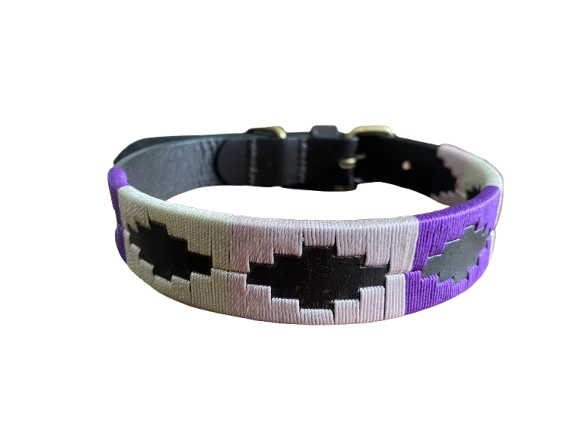 Luxury Polo Leather Dog Collar | Hazy Blue - Image 15
