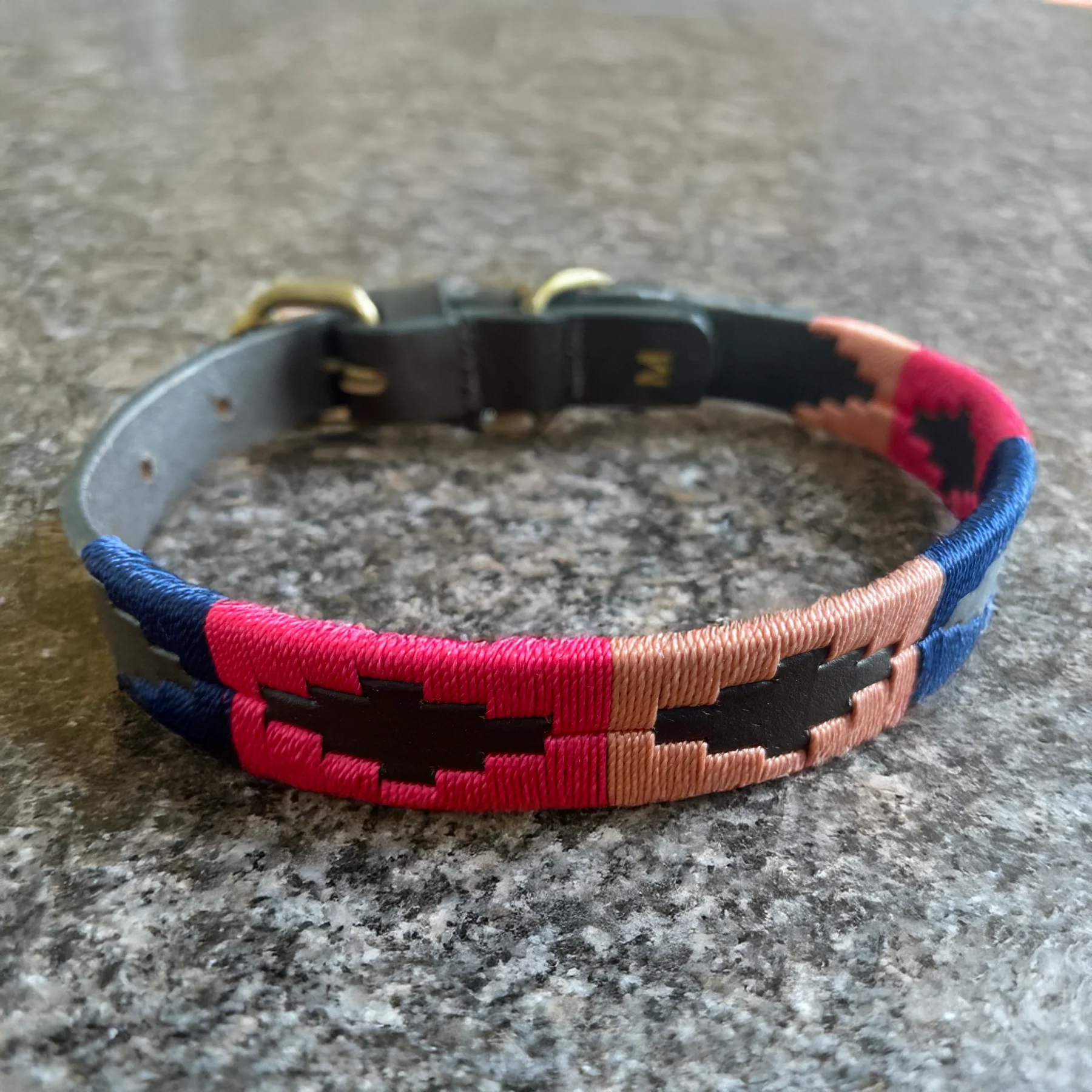 Luxury Polo Leather Dog Collar | Hazy Blue - Image 21