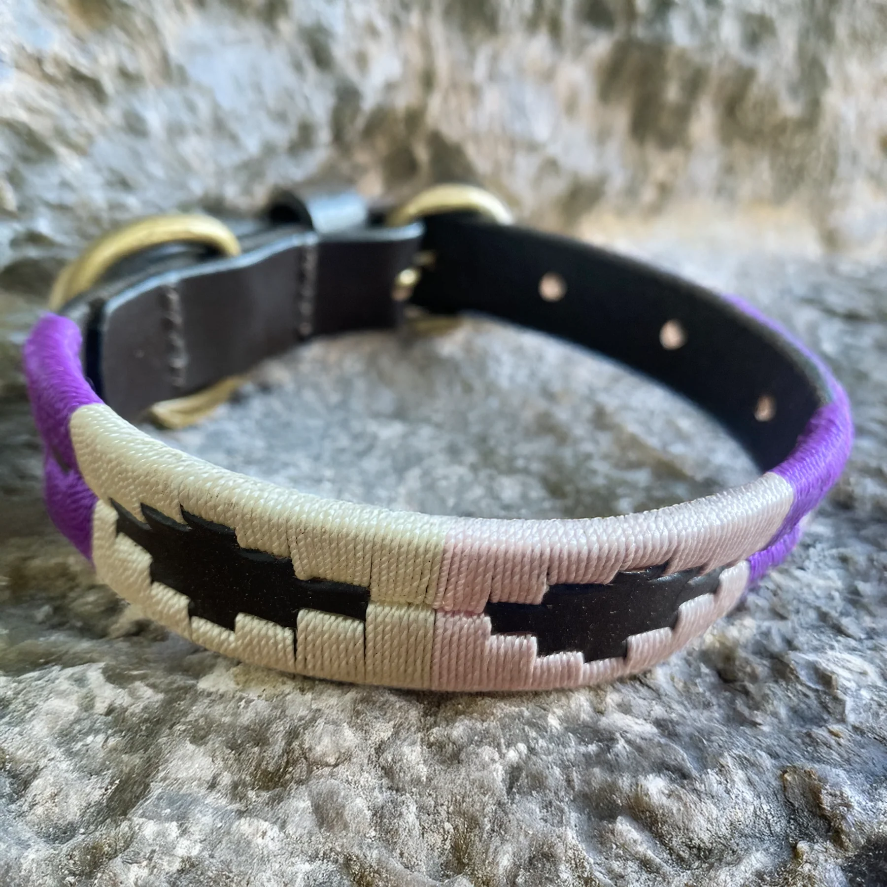 Luxury Polo Leather Dog Collar | Hazy Blue - Image 22