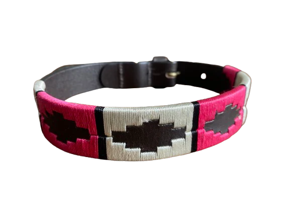 Luxury Polo Leather Dog Collar | Hazy Blue - Image 7