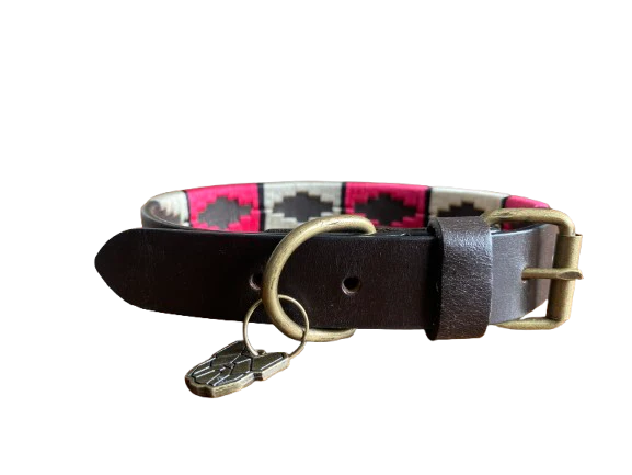 Luxury Polo Leather Dog Collar | Hazy Blue - Image 8