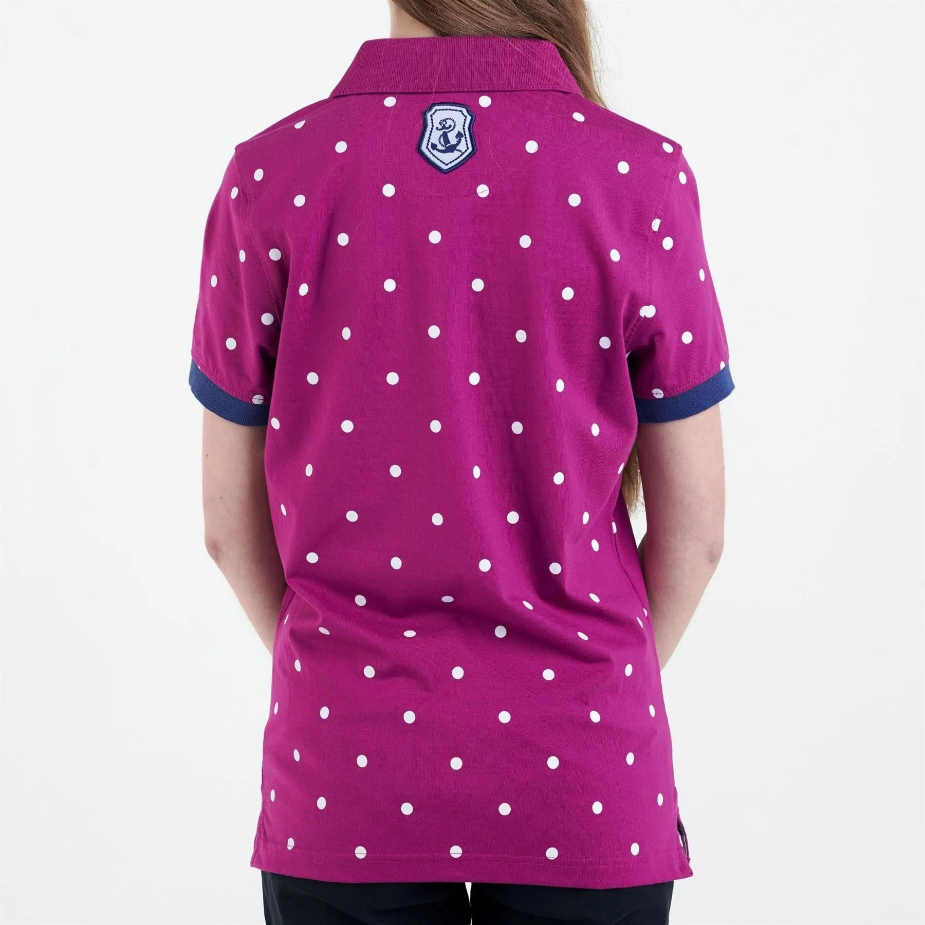 Hazy Blue Womens Short Sleeve Polo Shirt - Lilly - Image 7