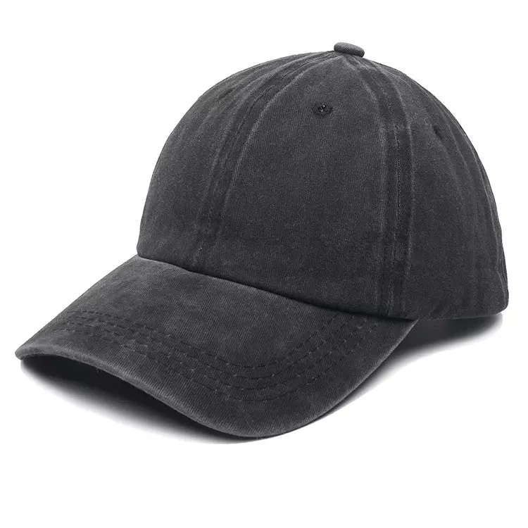 Hazy Blue Luca Unisex Cotton Sports Cap - Image 4