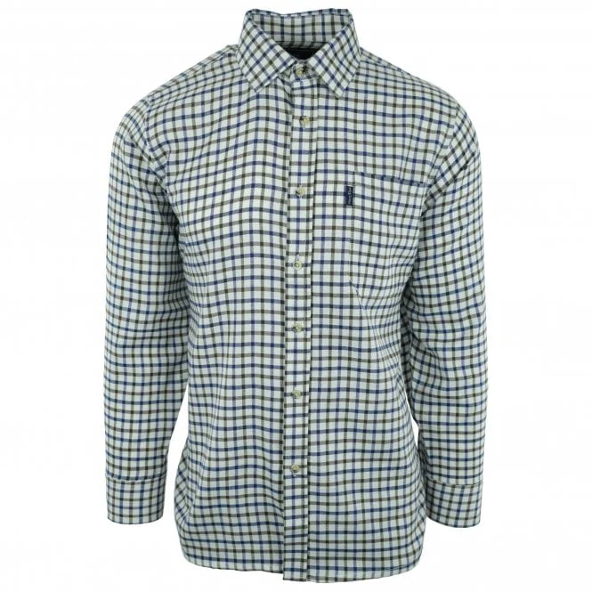 Hazy Blue Mens Casual Country Check Long Sleeve Shirts - Image 10