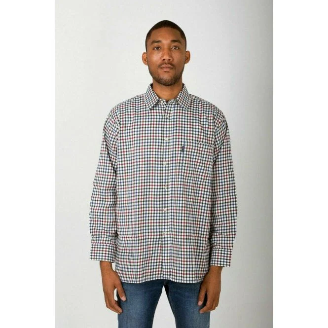 Hazy Blue Mens Casual Country Check Long Sleeve Shirts - Image 16