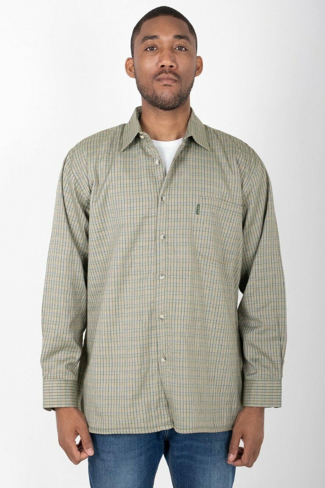 Hazy Blue Mens Long Sleeve Country Check Shirt - Fleece Lined - Image 3