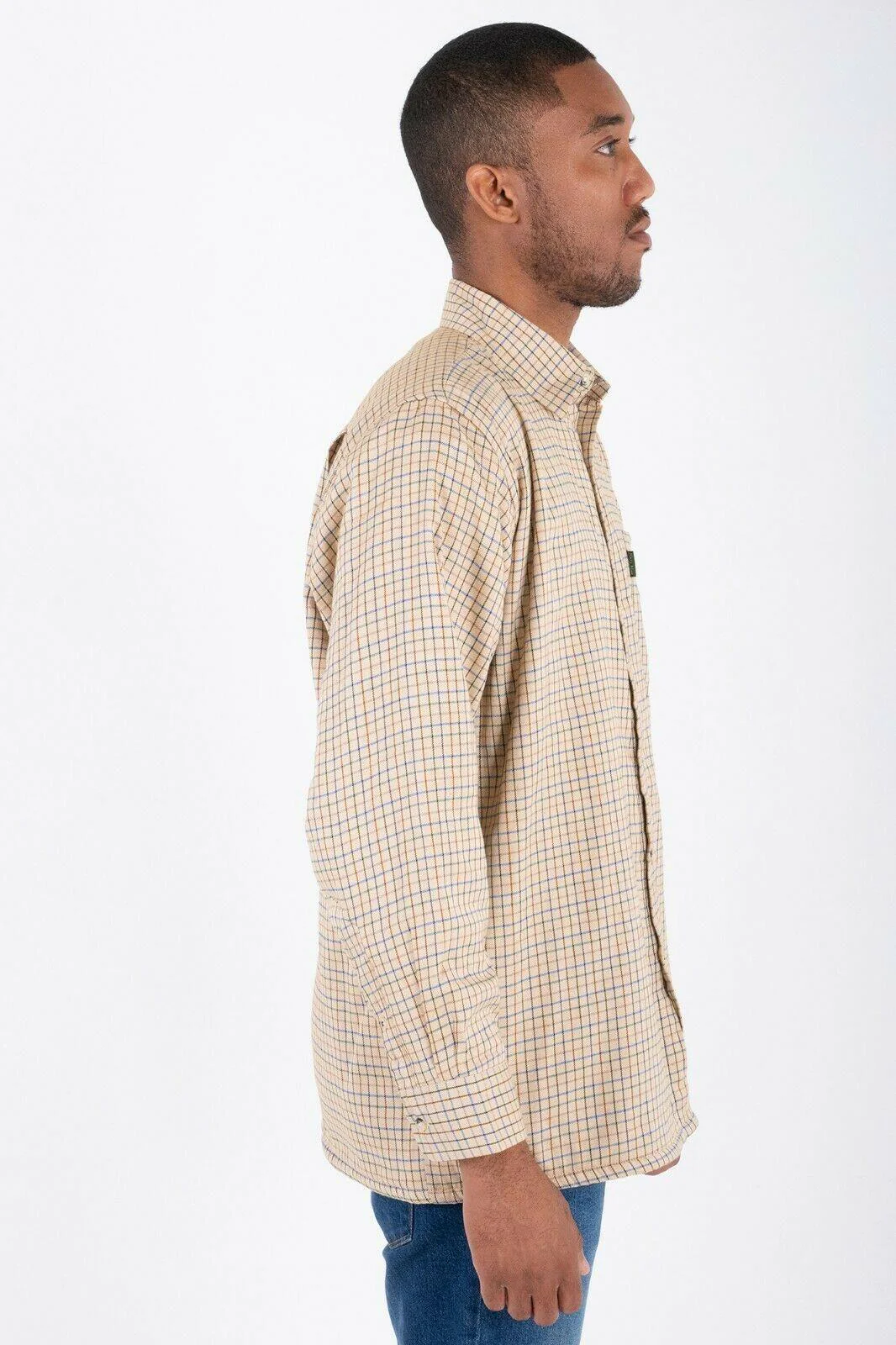 Hazy Blue Mens Long Sleeve Country Check Shirt - Fleece Lined - Image 8