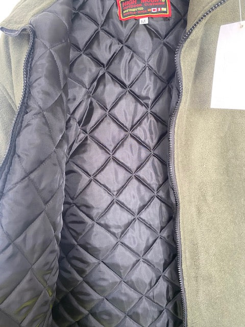 Hazy Blue Unisex Warm Quilted Padded Anti Pill Fleece Jacket - Image 11