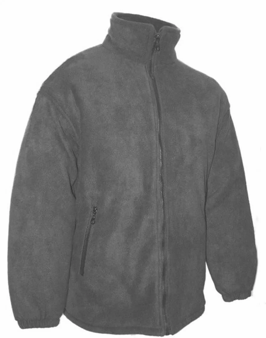 Hazy Blue Unisex Warm Quilted Padded Anti Pill Fleece Jacket - Image 13