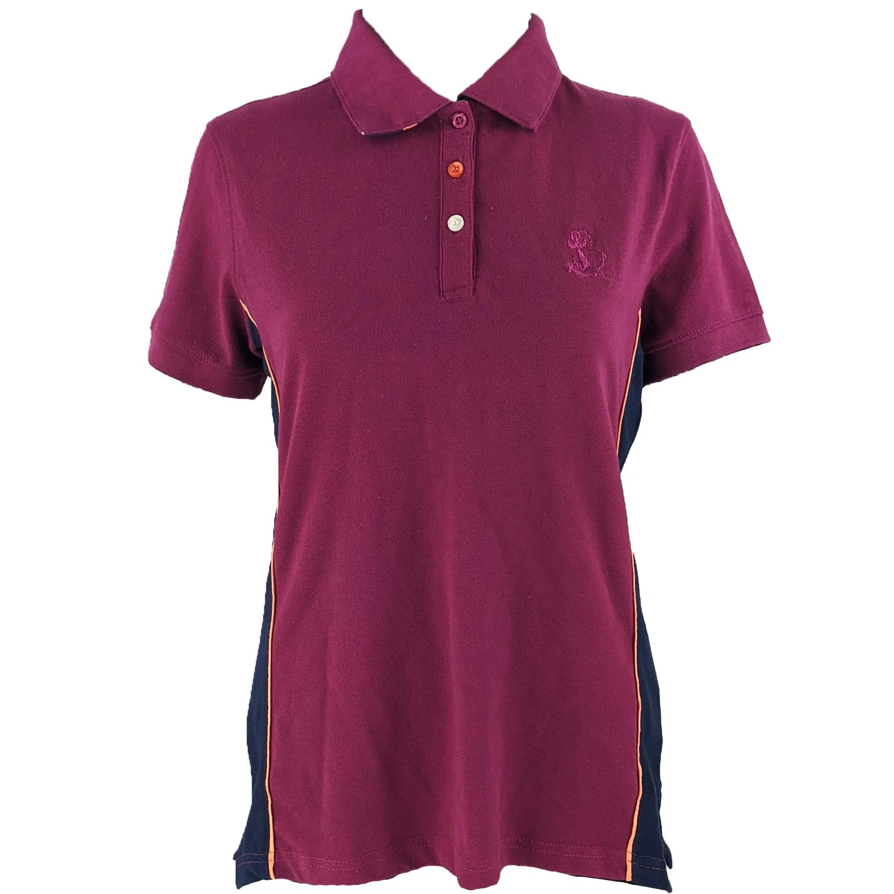 Hazy Blue Womens Short Sleeve Polo Shirt - Mia II - Image 8