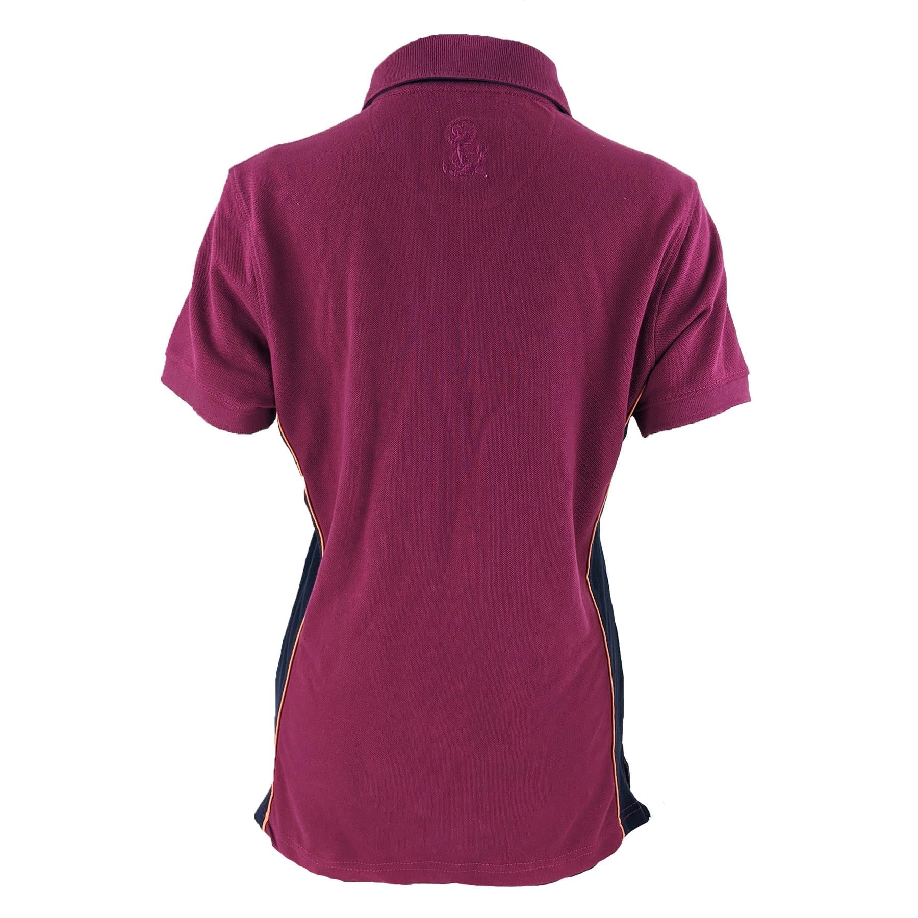 Hazy Blue Womens Short Sleeve Polo Shirt - Mia II - Image 9