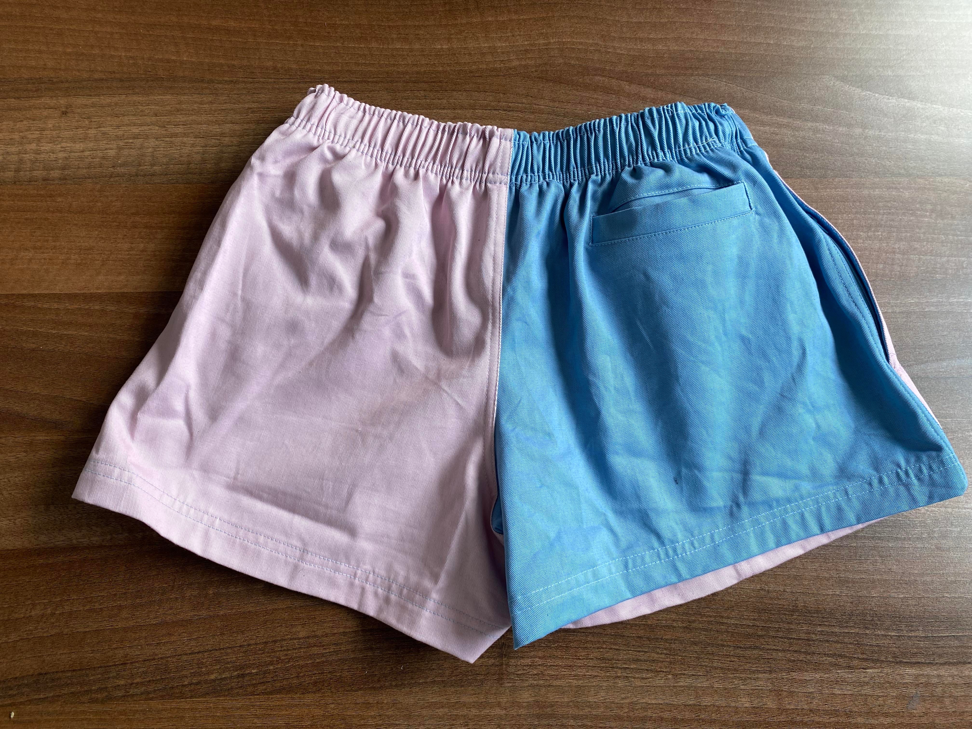 Hazy Blue Nelson Colour Block Shorts - Unisex - Image 29