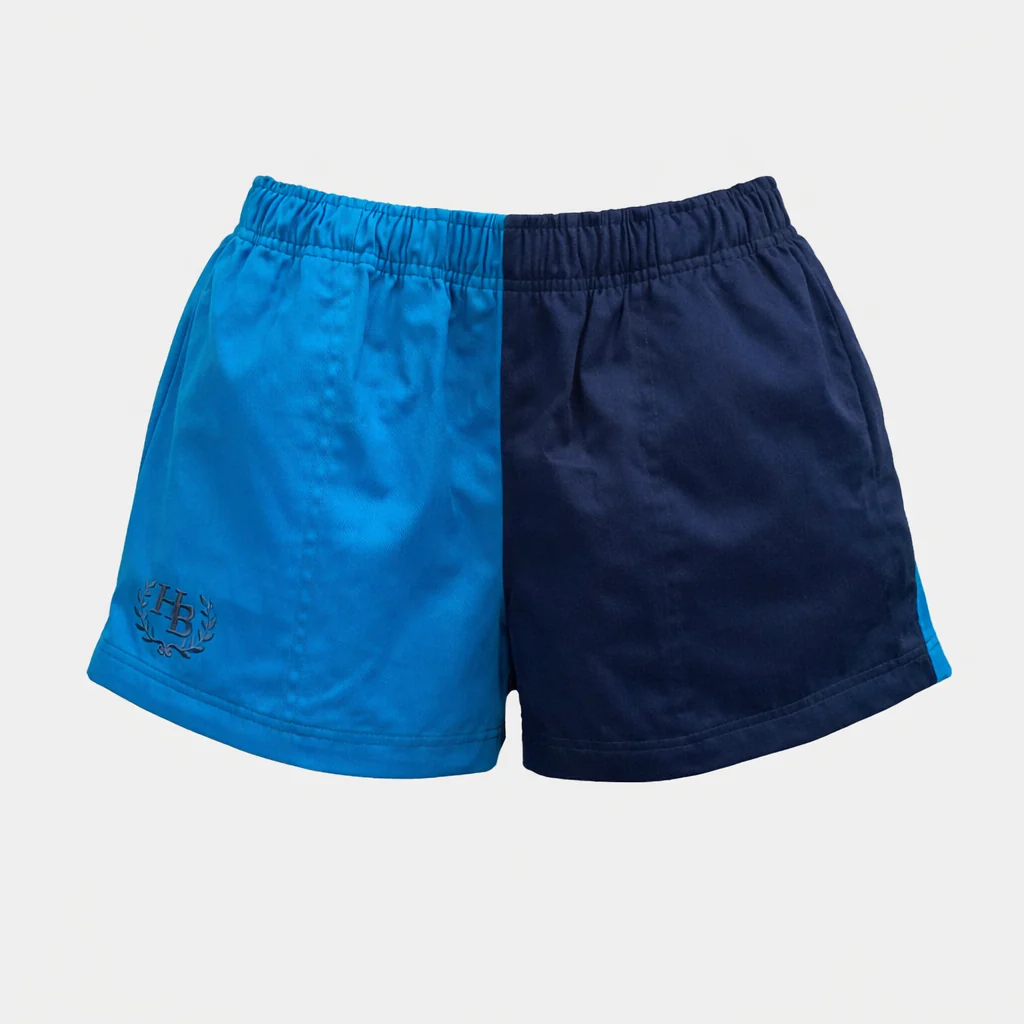 Hazy Blue Nelson Colour Block Shorts - Unisex - Image 45
