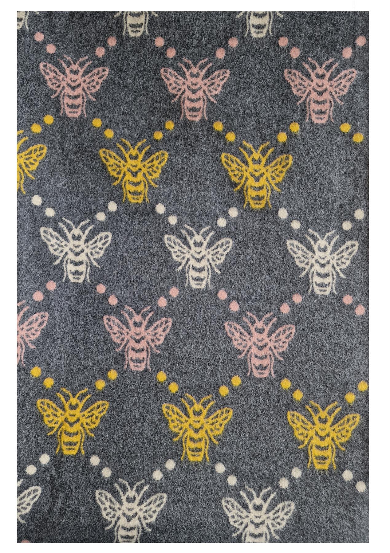 Hazy Blue Pashmina feel Luxury Ladies Womens Scarf - Bee - Image 12