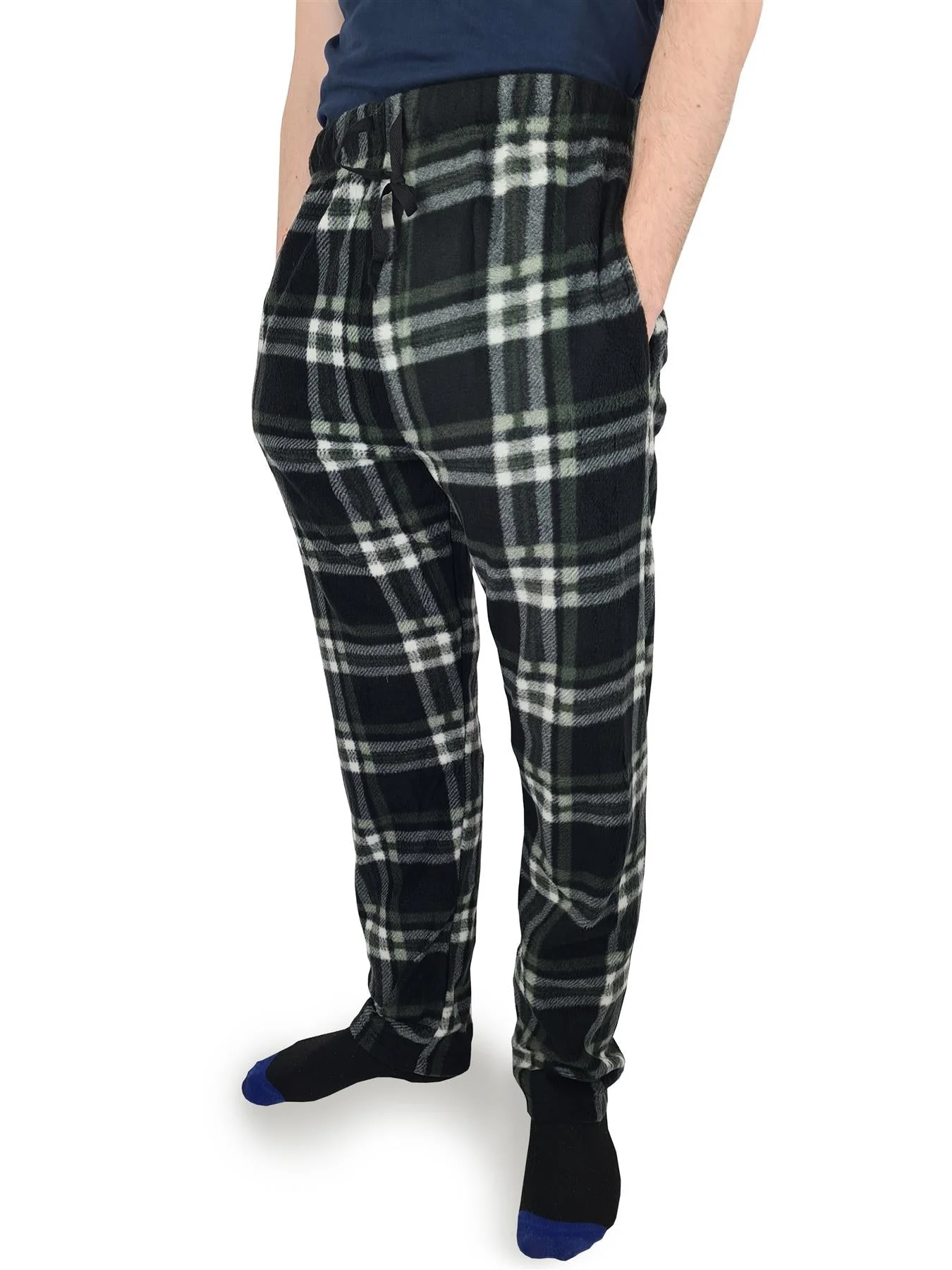 Hazy Blue Paxton Mens Fleece Pyjamas Bottoms - Image 2