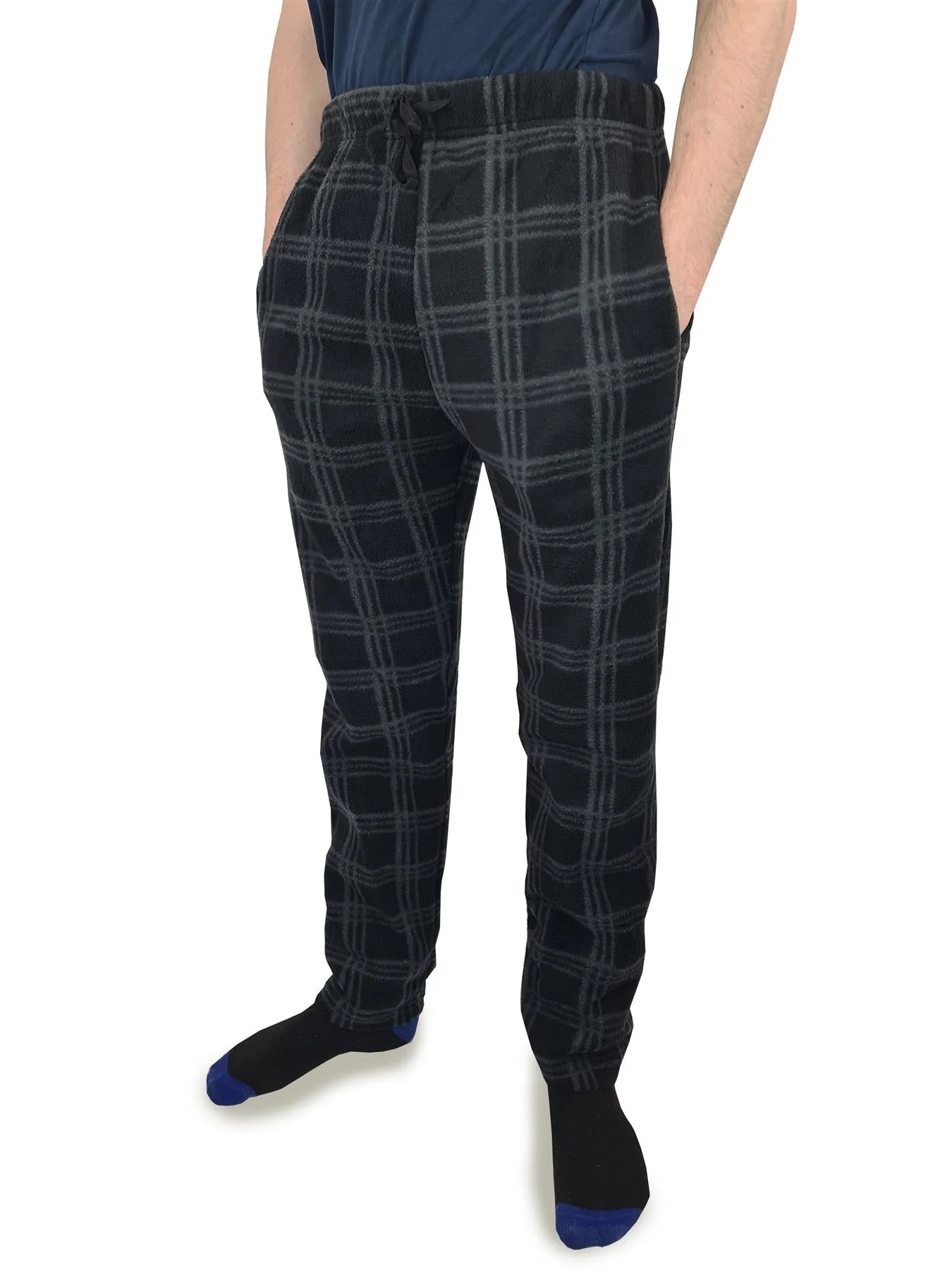 Hazy Blue Paxton Mens Fleece Pyjamas Bottoms - Image 4