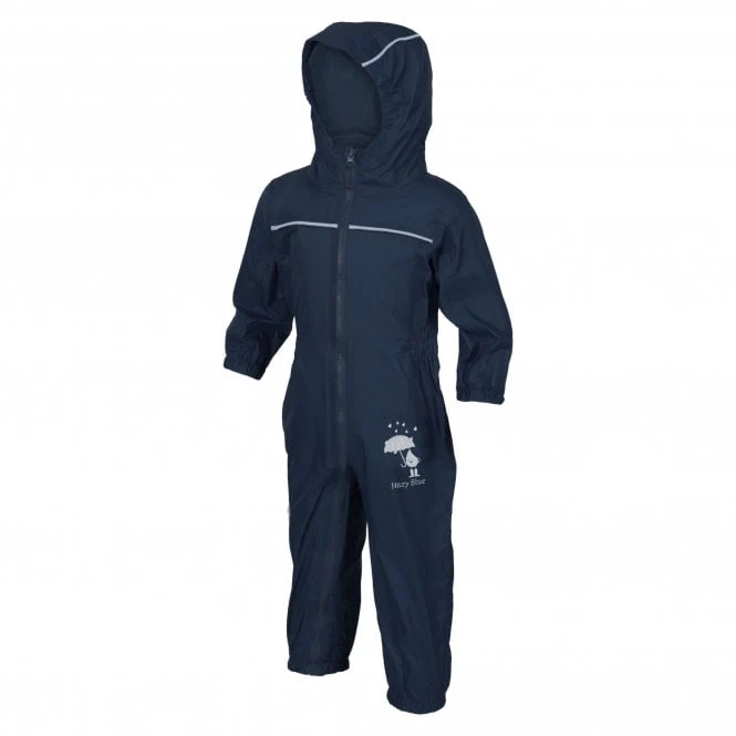 Hazy Blue Rain Drop Waterproof All In One Rain & Puddle Suit - Image 2