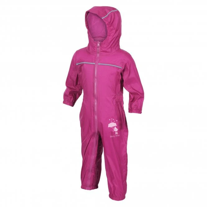 Hazy Blue Rain Drop Waterproof All In One Rain & Puddle Suit - Image 3