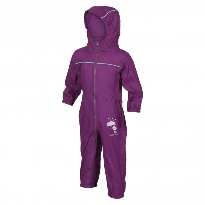 Hazy Blue Rain Drop Waterproof All In One Rain & Puddle Suit - Image 4