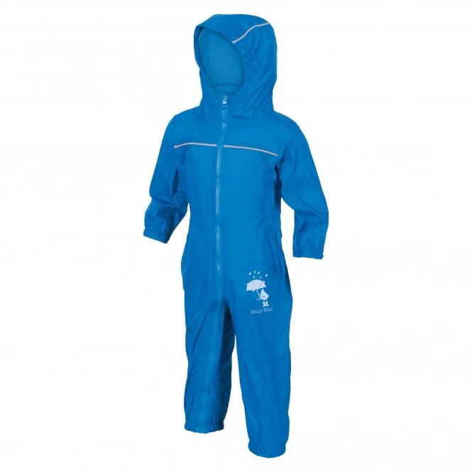 Hazy Blue Rain Drop Waterproof All In One Rain & Puddle Suit - Image 6