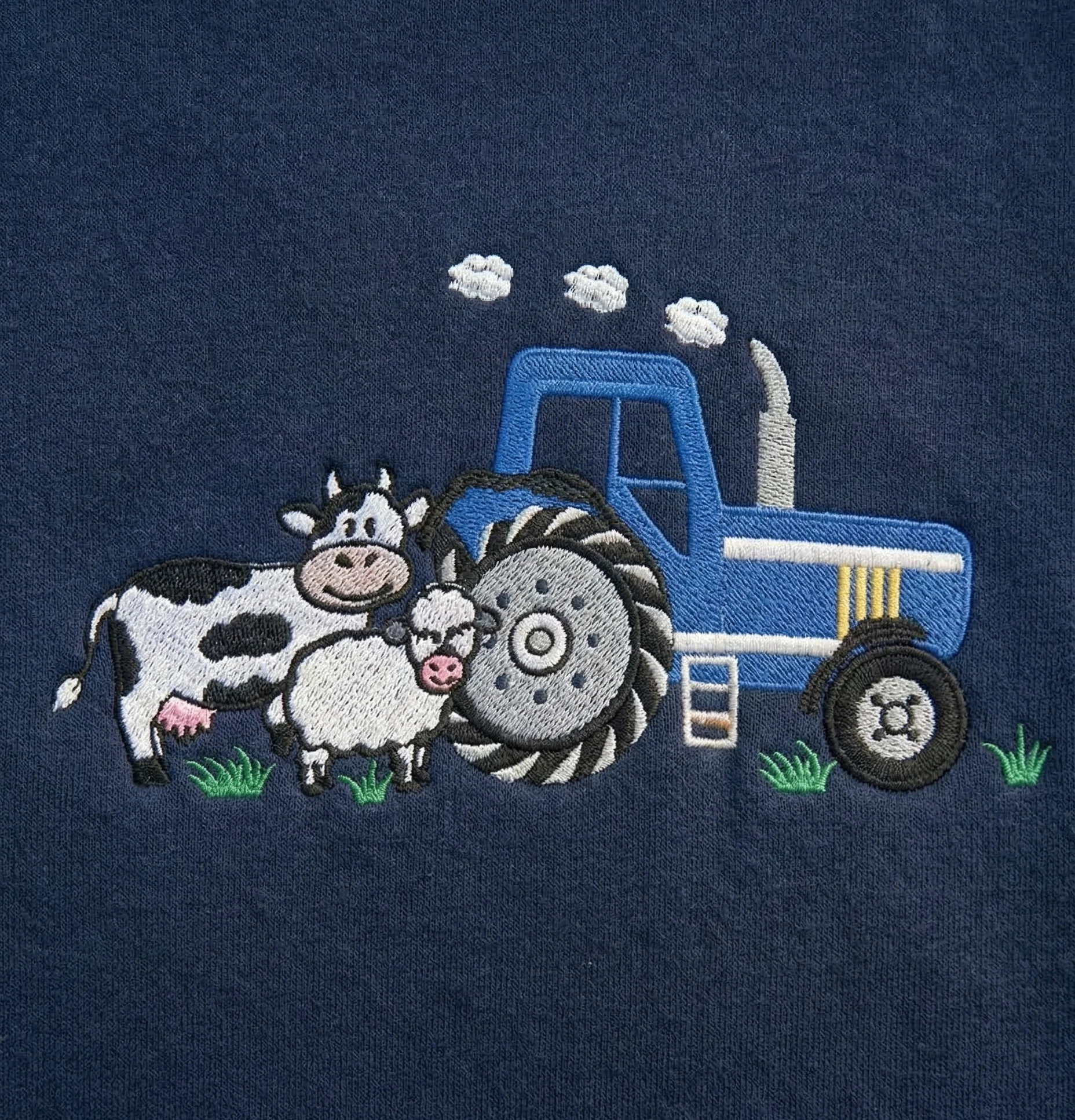 Hazy Blue "Farm Life" Kids' Tractor and Animals Hoodie Ricky - Image 3