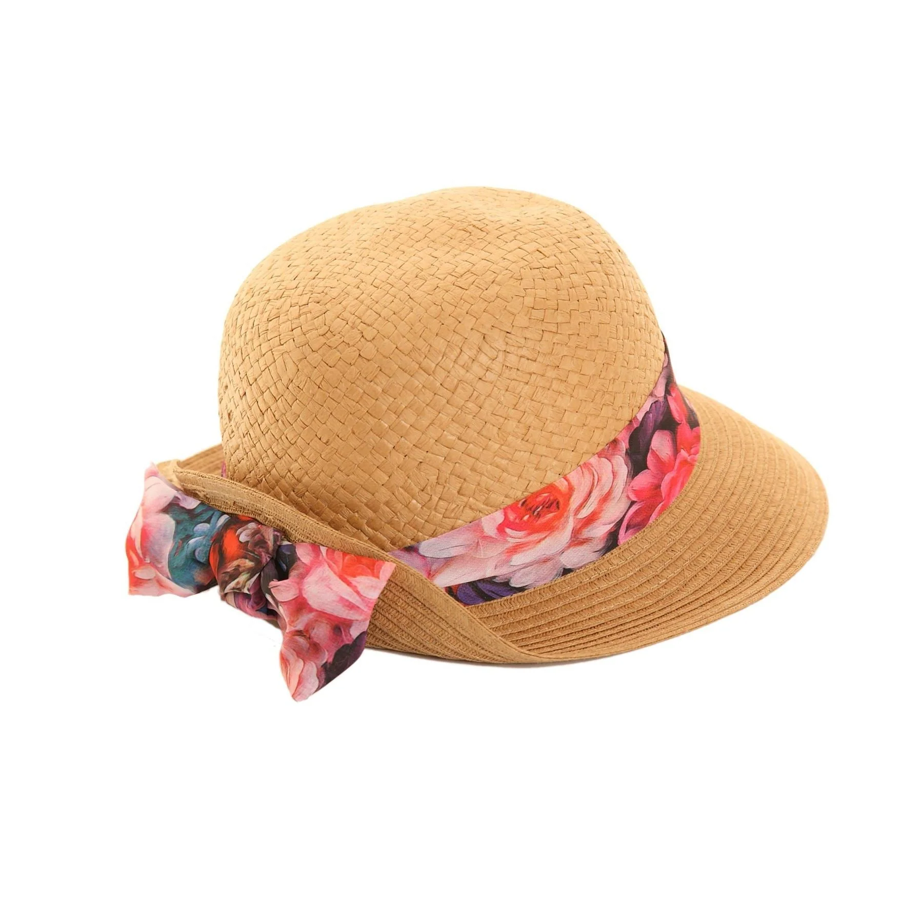 Hazy Blue STRAW CLOCHE Womens Hat - Image 3