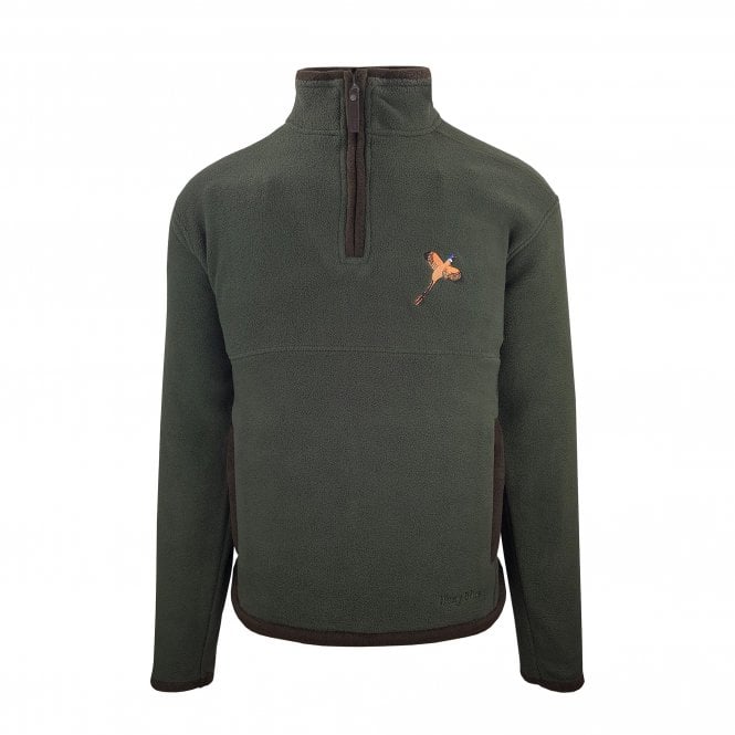 Hazy Blue Swann Mens Half Zip Fleece Pullover - Image 7