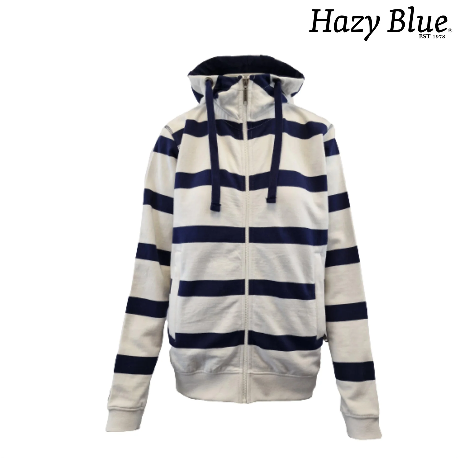 Hazy Blue Full Zip Hoodie Sweatshirts - Tessa - Image 10