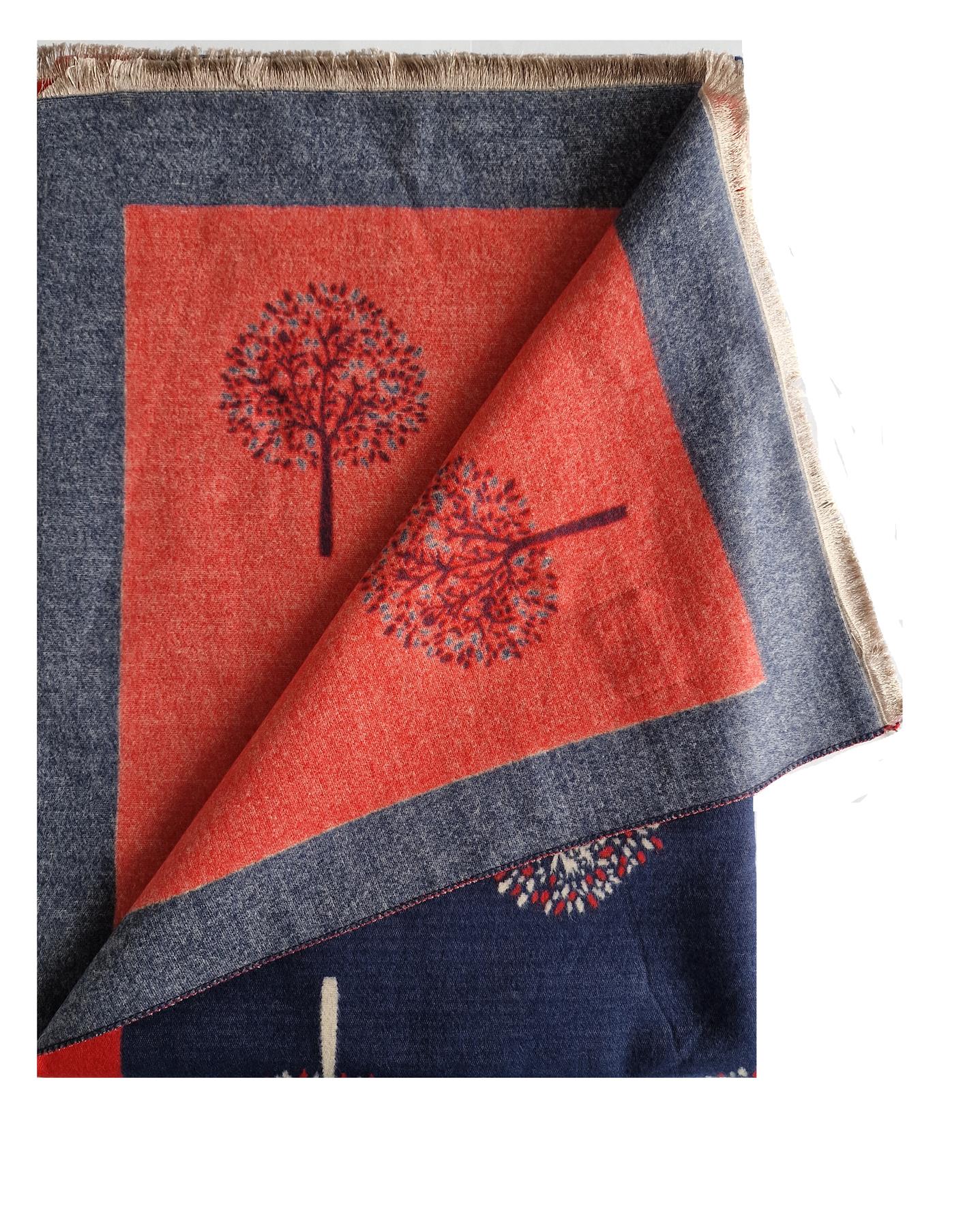 Hazy Blue Tree Of Life Scarfs - Image 10