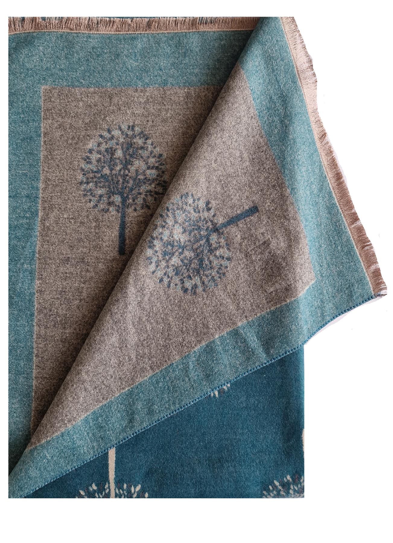 Hazy Blue Tree Of Life Scarfs - Image 13