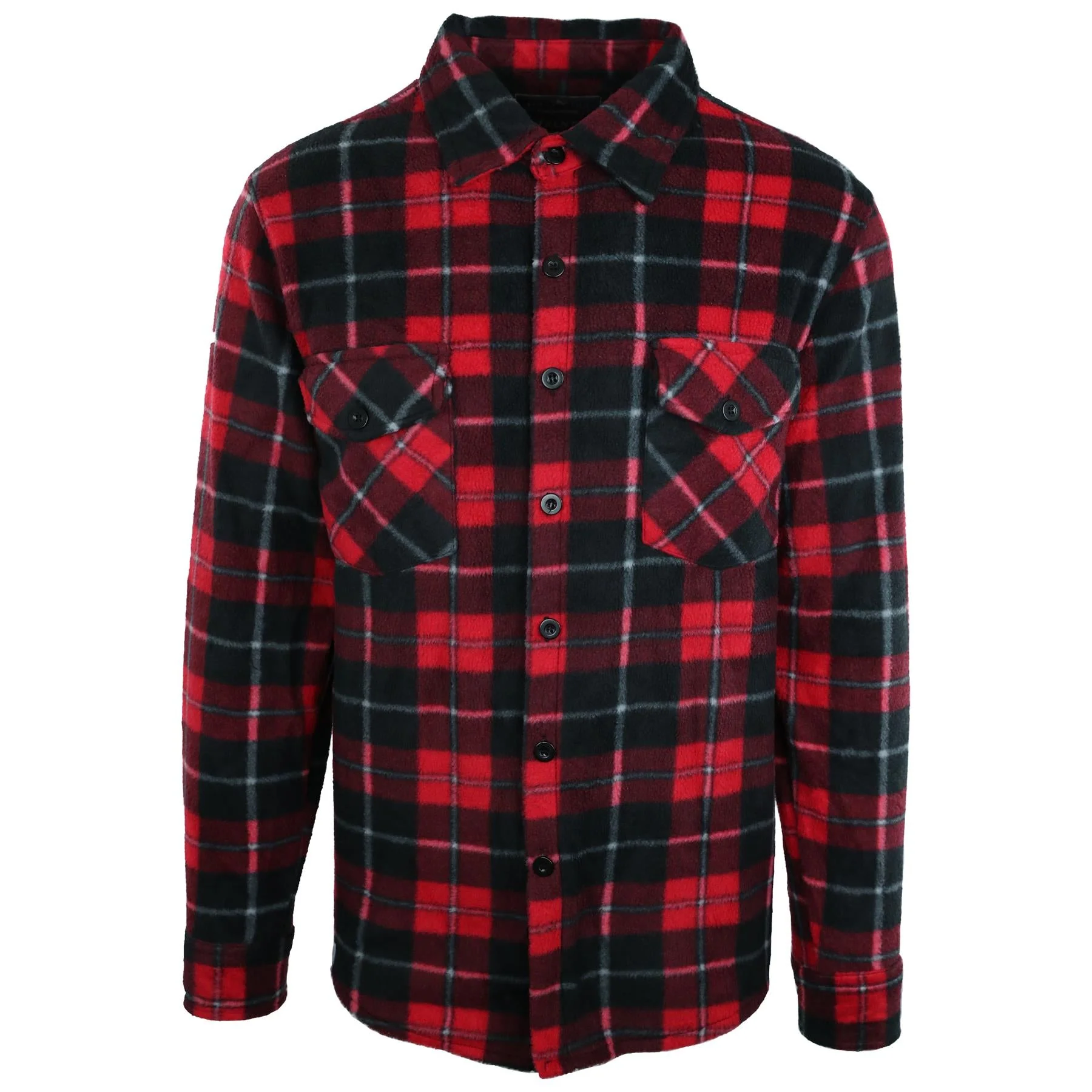 Hazy Blue Trent Men’s Checked Fleece shirt - Image 4