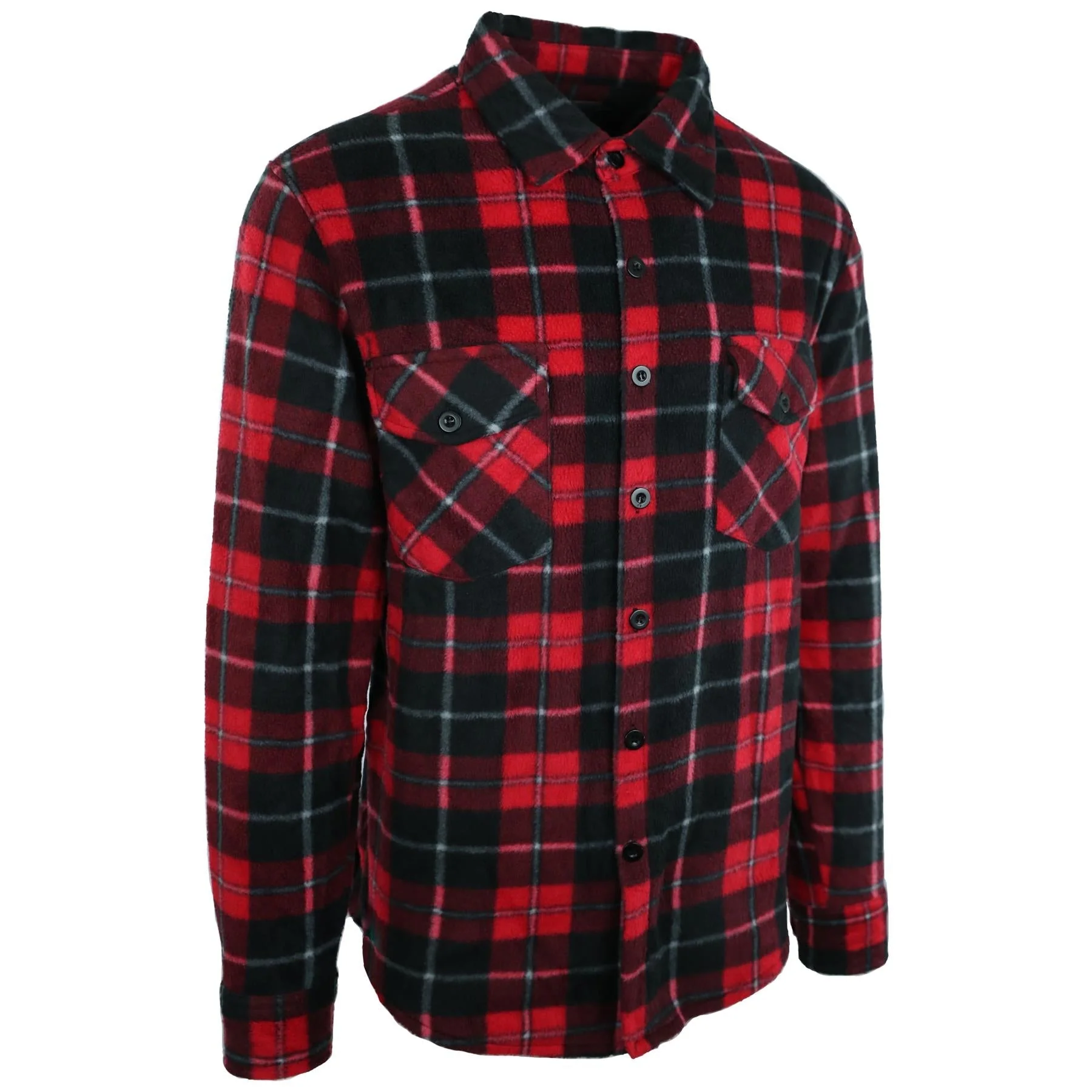 Hazy Blue Trent Men’s Checked Fleece shirt - Image 5
