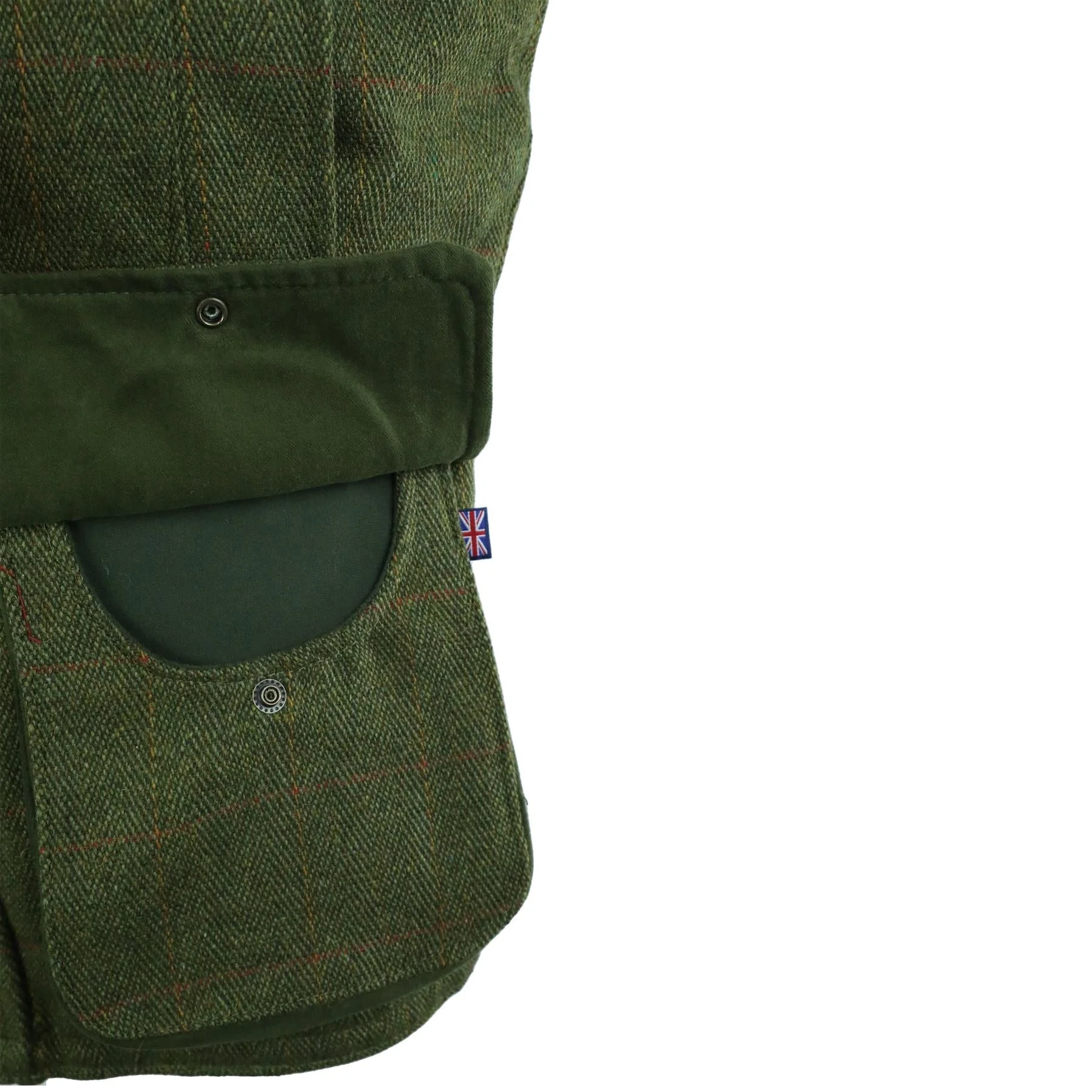 Hazy Blue Tweed Mens Bodywarmer Waistcoat - Image 10