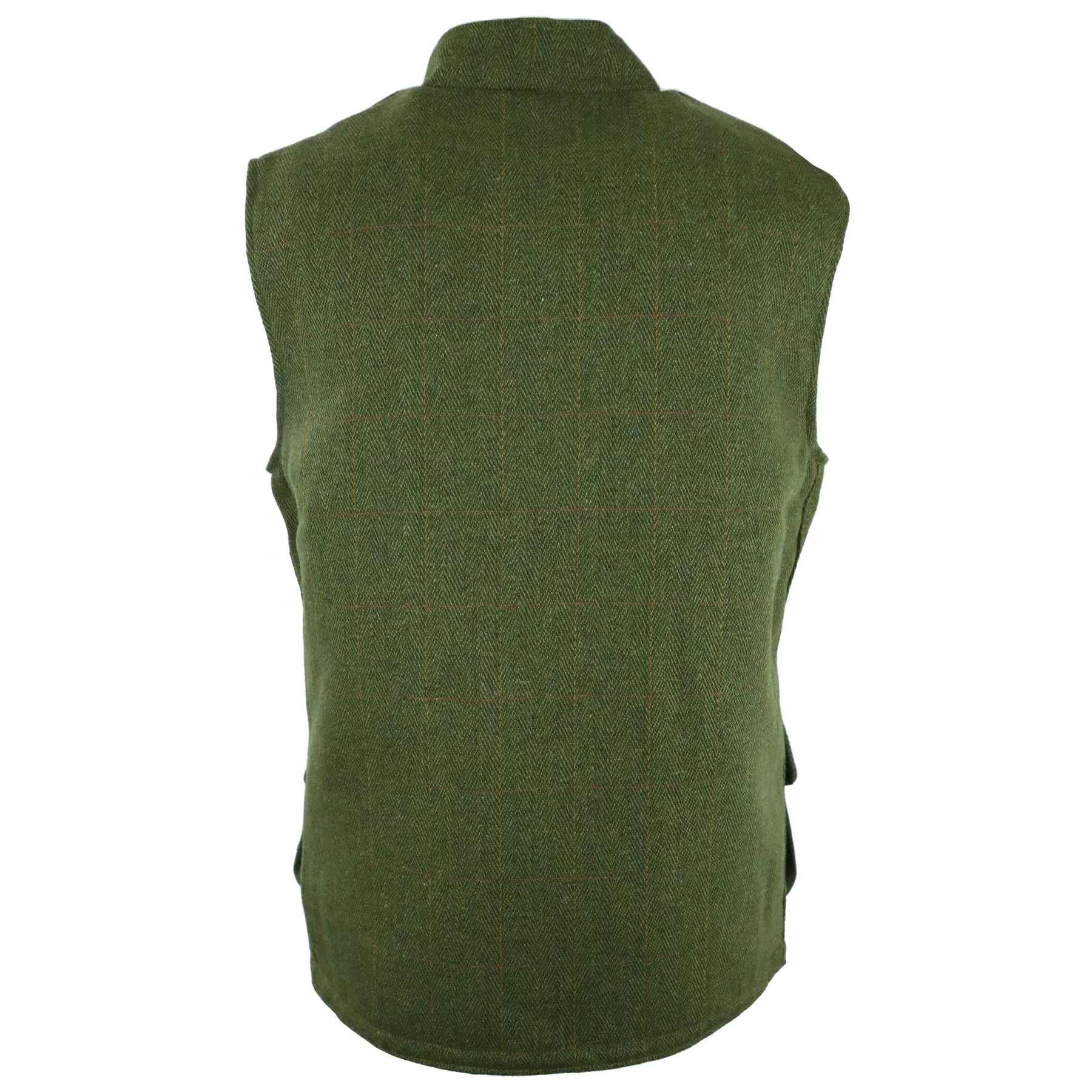 Hazy Blue Tweed Mens Bodywarmer Waistcoat - Image 5