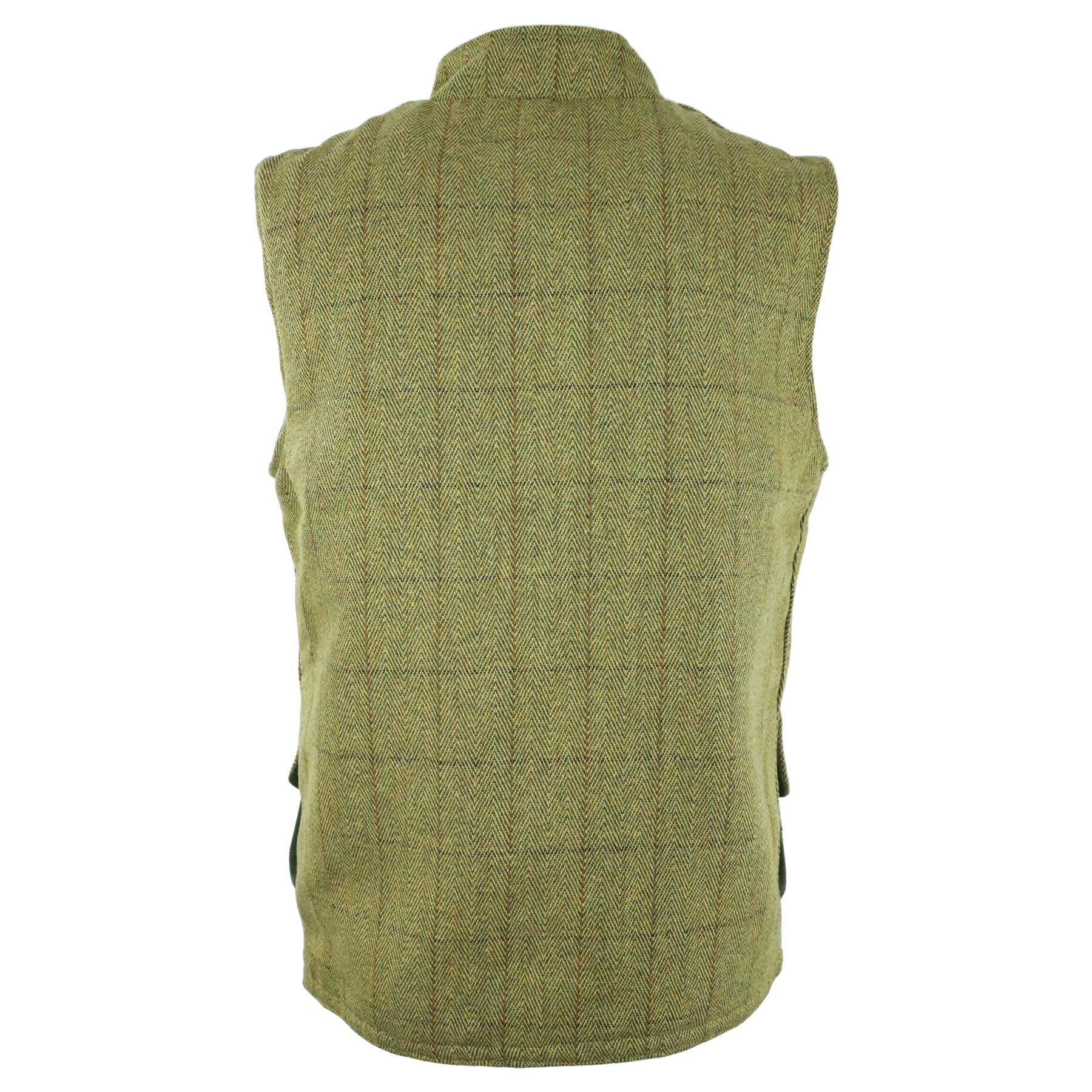 Hazy Blue Tweed Mens Bodywarmer Waistcoat - Image 6