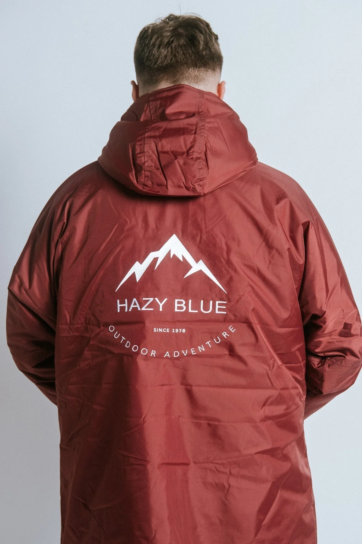 Hazy Blue Waterproof Adults All Weather Changing Robe - Newquay - Image 23