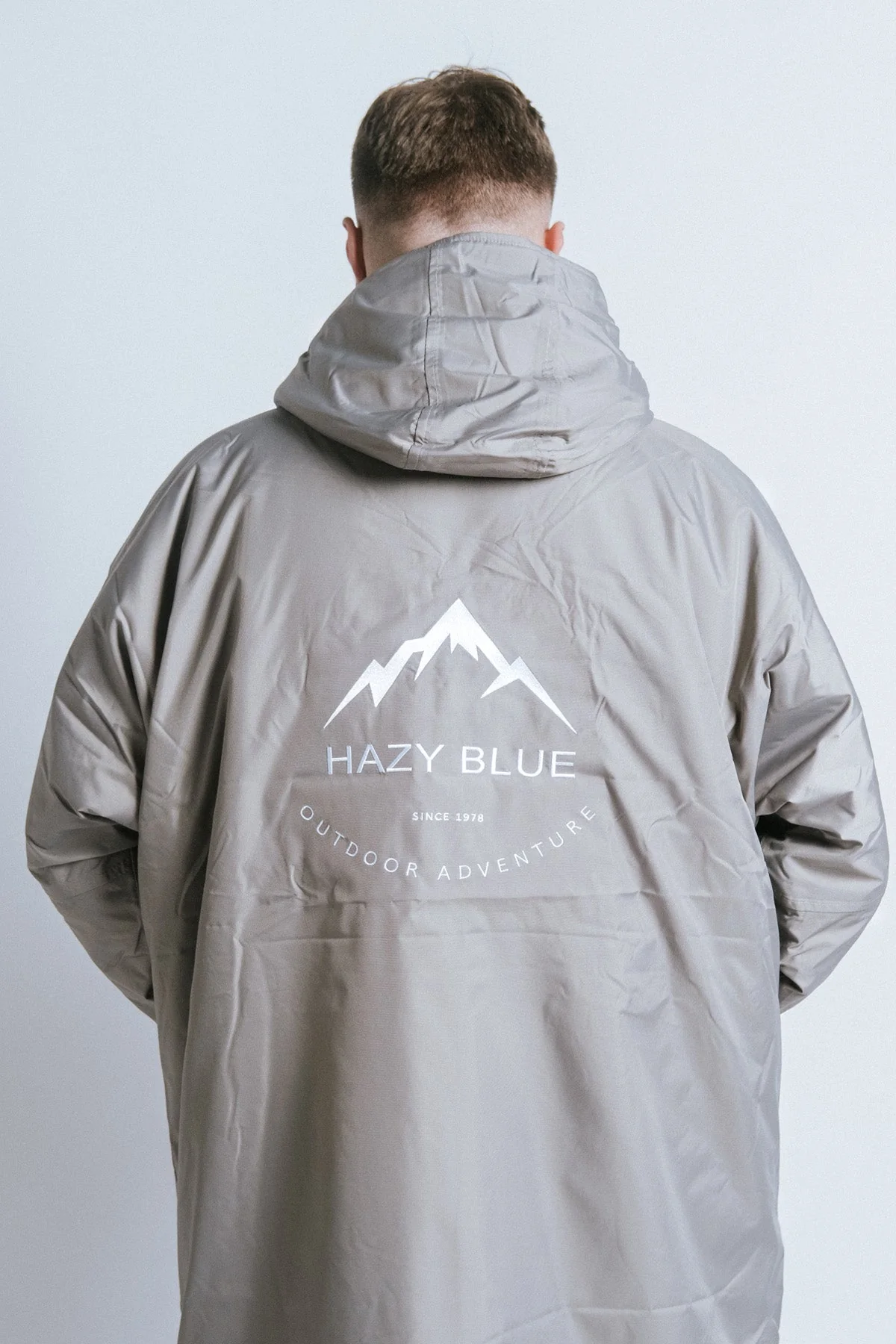 Hazy Blue Waterproof Adults All Weather Changing Robe - Newquay - Image 35