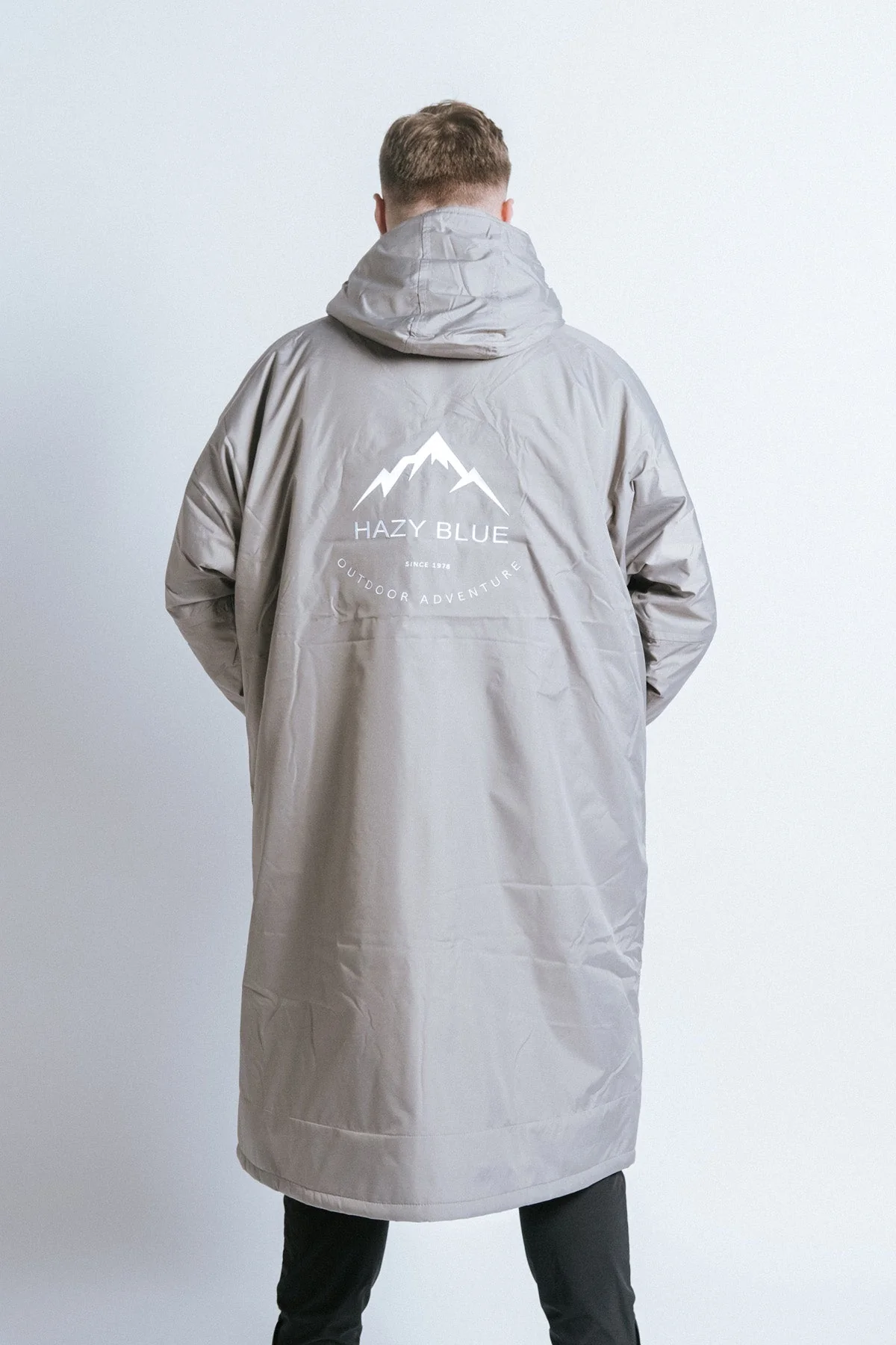 Hazy Blue Waterproof Adults All Weather Changing Robe - Newquay - Image 36