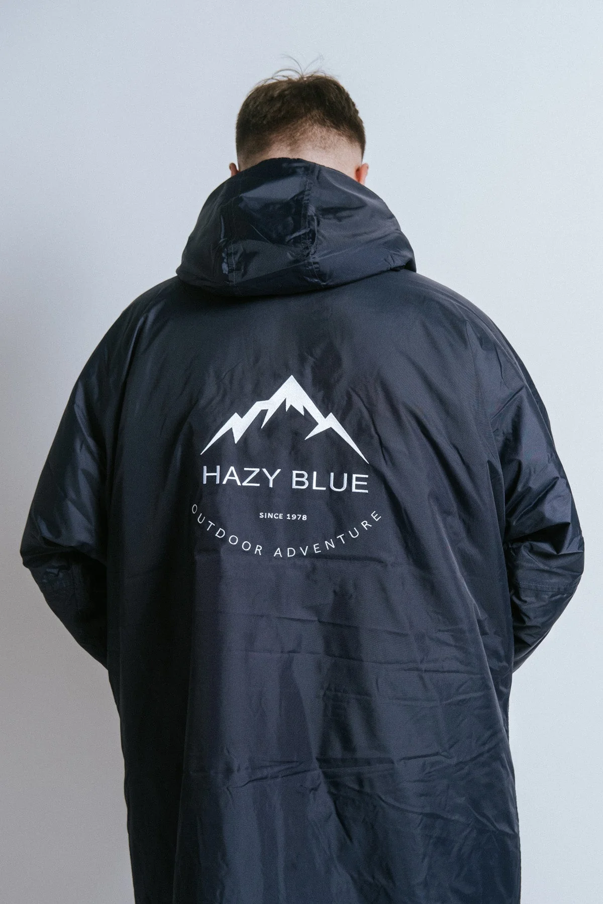 Hazy Blue Waterproof Adults All Weather Changing Robe - Newquay - Image 47