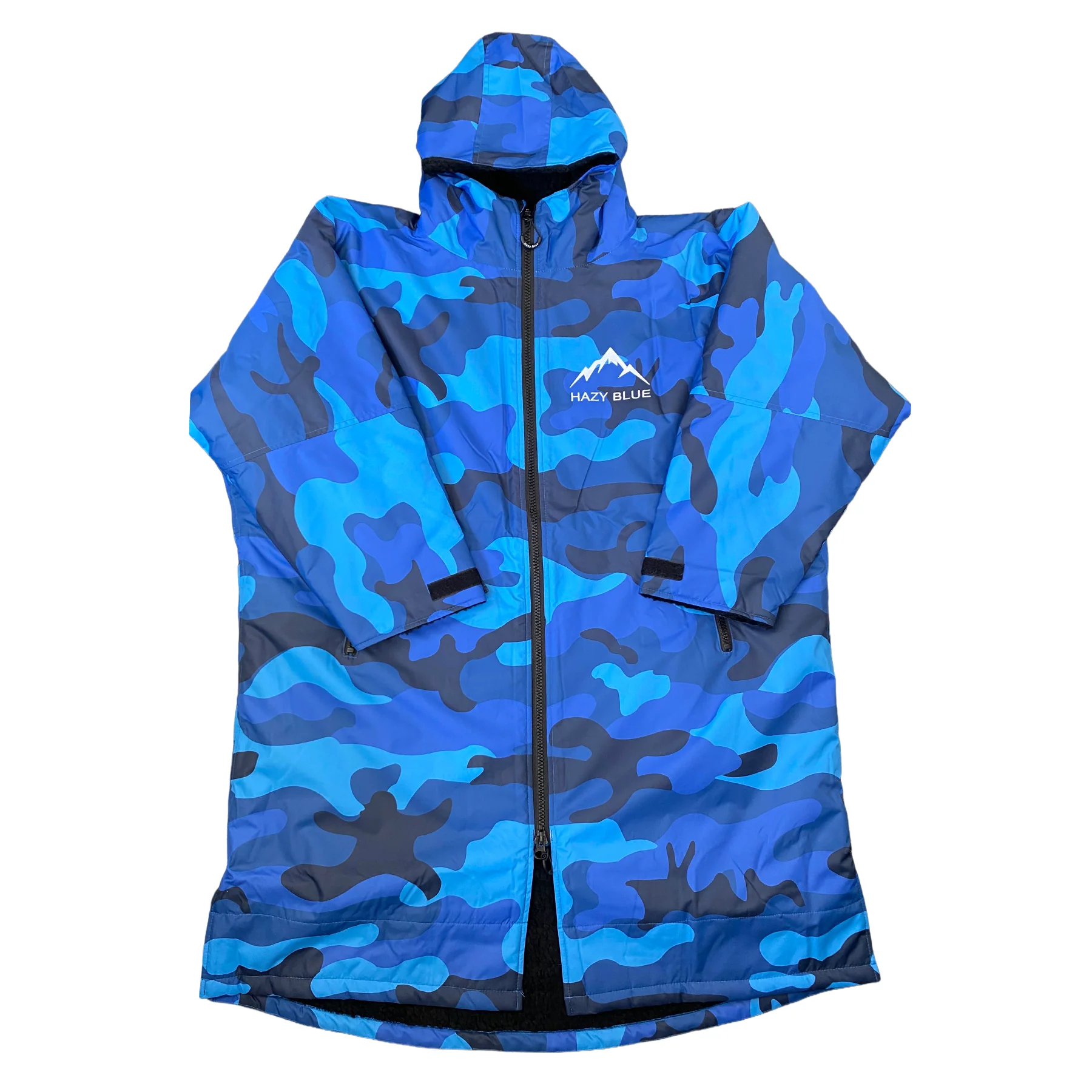 Hazy Blue Waterproof Adults All Weather Changing Robe - Newquay - Image 55