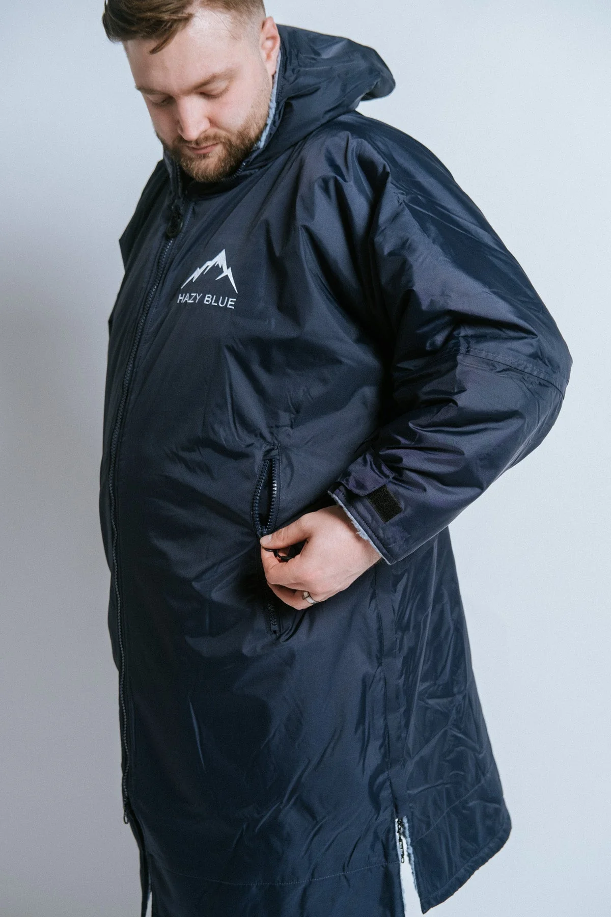 Hazy Blue Adults Padstow Riding All Weather Changing Robe - Image 15