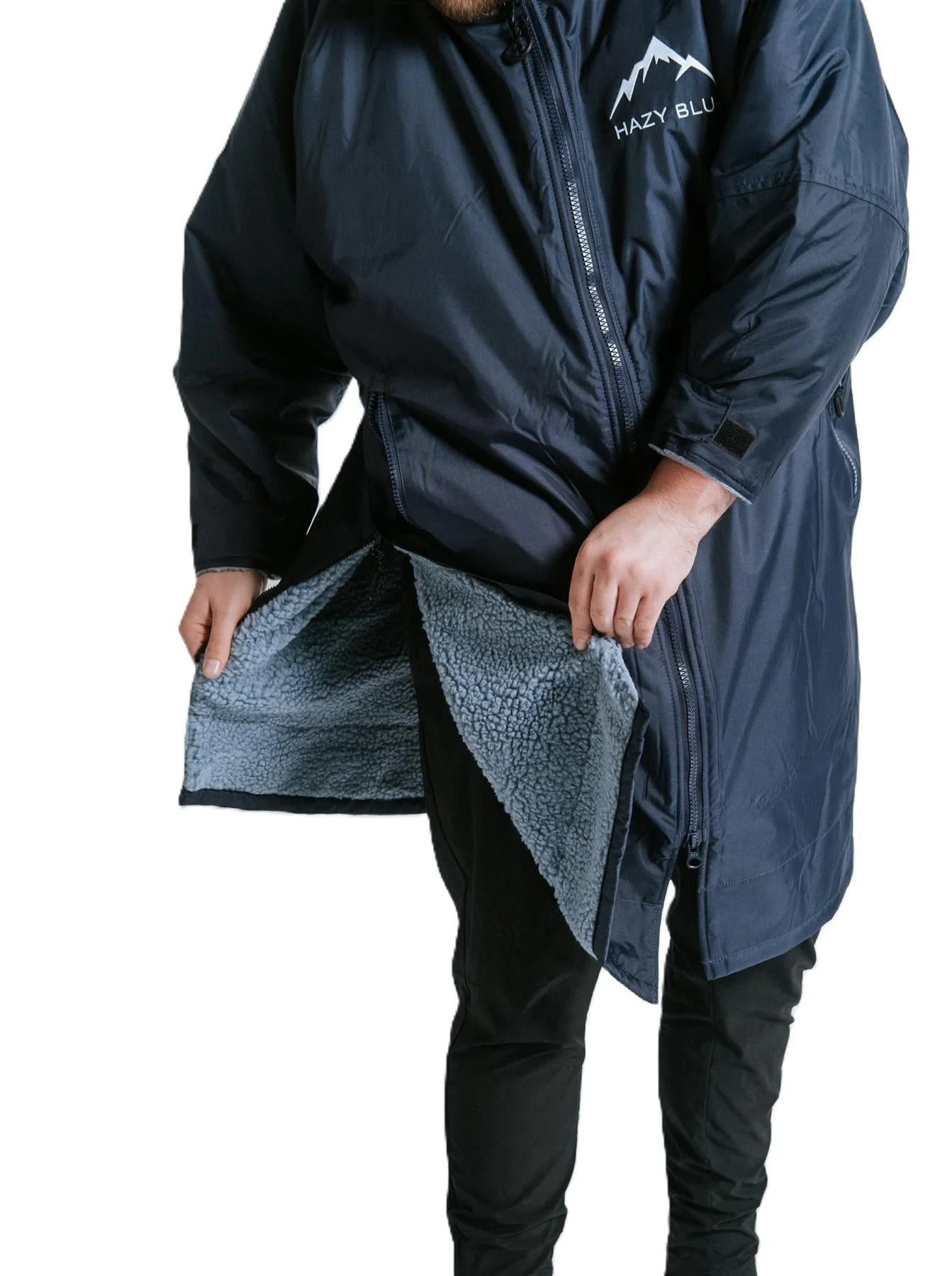 Hazy Blue Waterproof Kids All Weather Changing Robe - Truro - Image 3