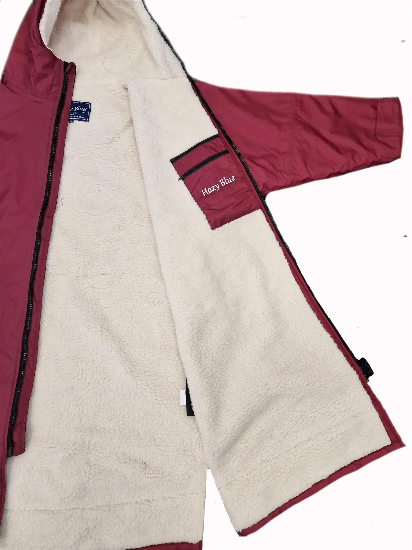 Hazy Blue Waterproof Kids All Weather Changing Robe - Image 10