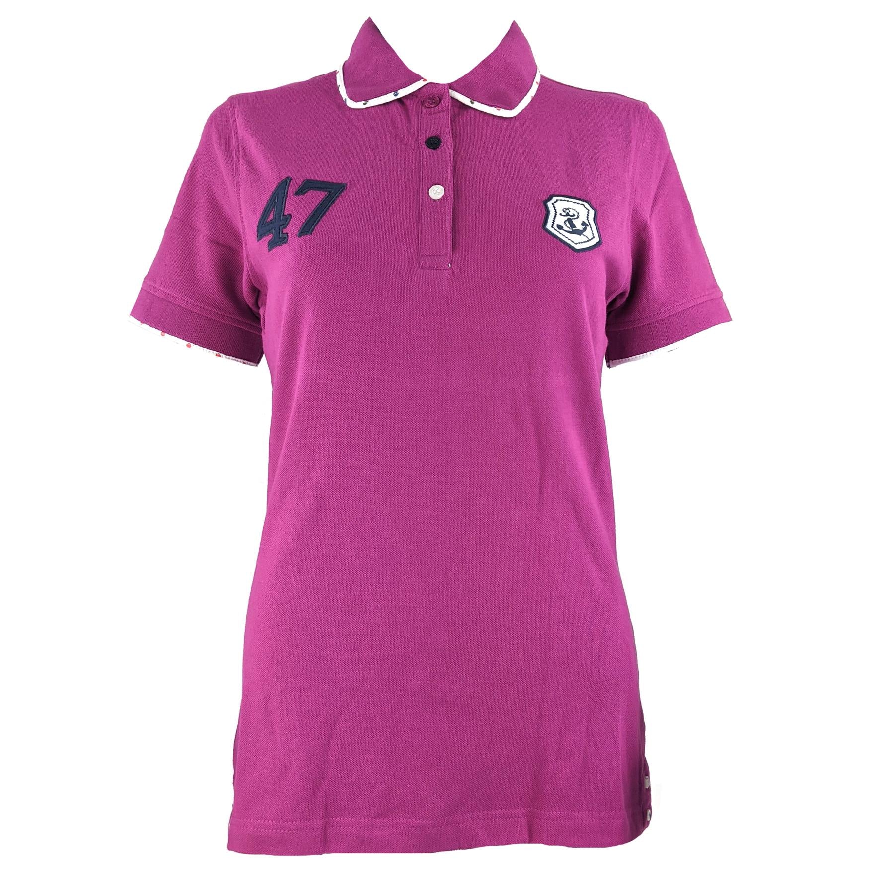Hazy Blue Womens Short Sleeve Polo Shirt - Abby - Image 6