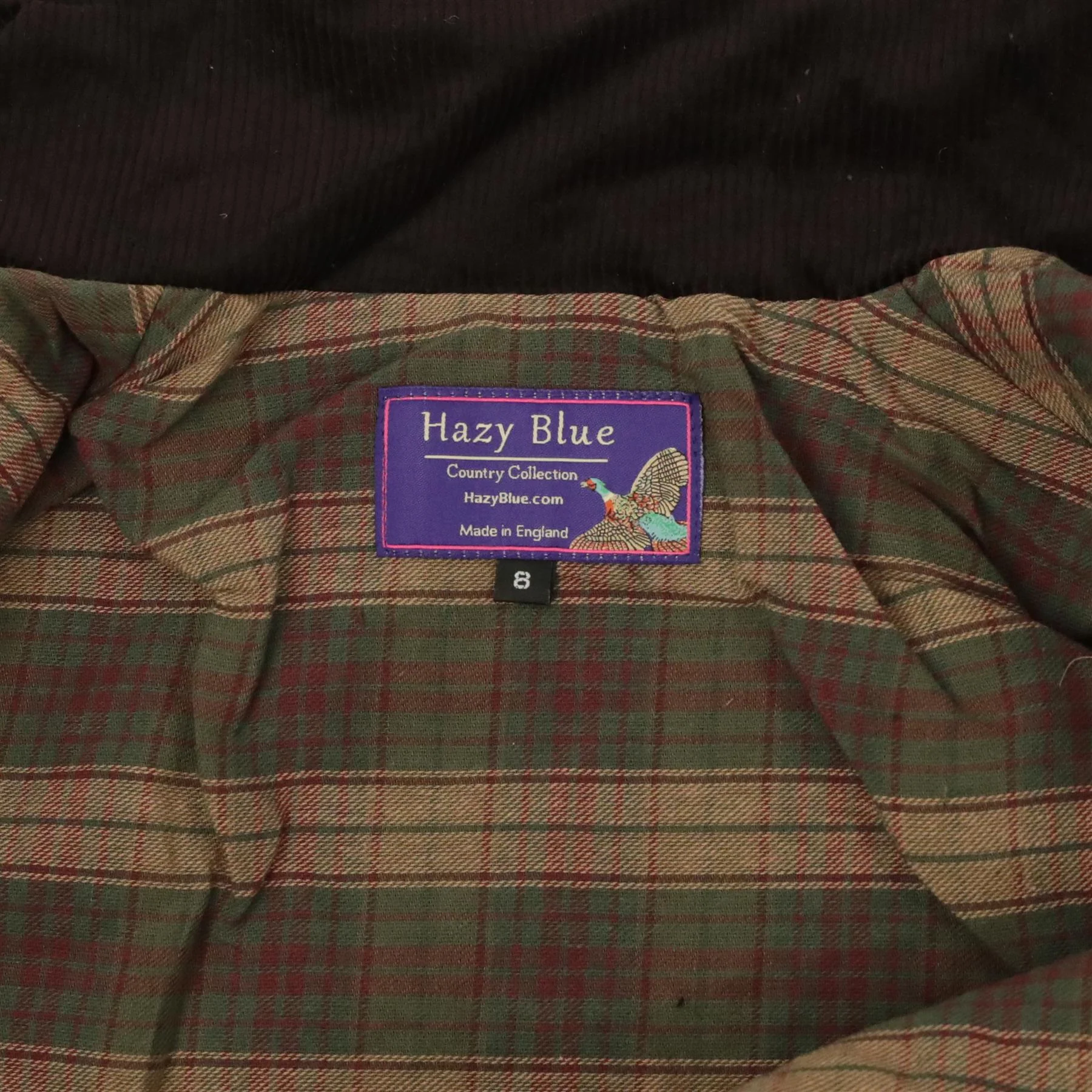 Hazy Blue Womens Belted Wax Waterproof Jacket Elveden Squire - Image 4