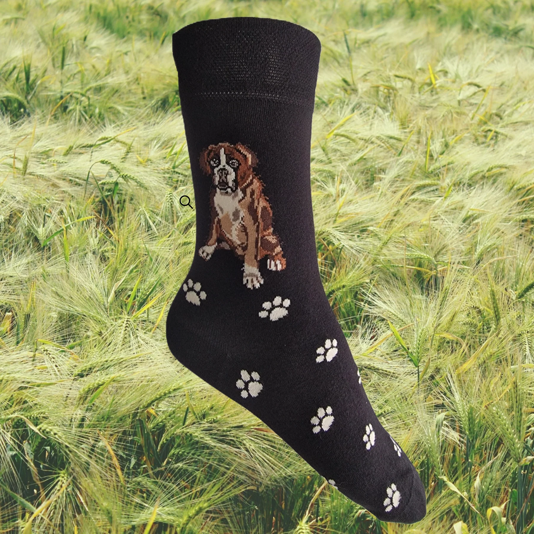 Hazy Blue Dog Socks Bamboo Blend Size 4 to 8 - Image 12