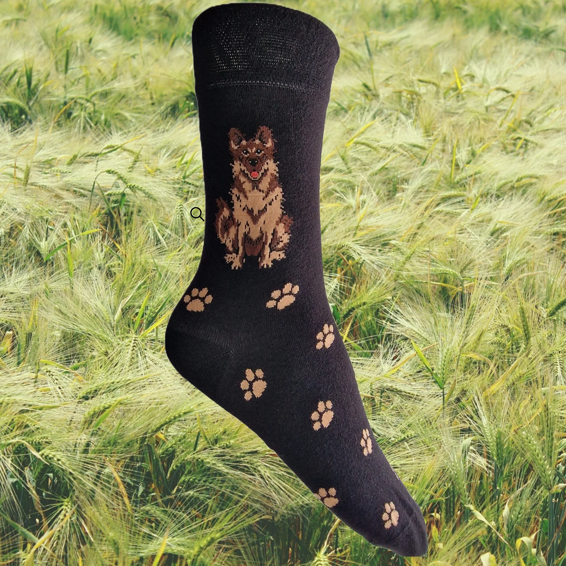 Hazy Blue Dog Socks Bamboo Blend Size 4 to 8 - Image 15